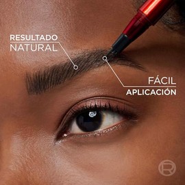 LOréal Paris Faux Brow Delineador de Cejas, Efecto 3D, Resistente al Agua, Larga Duracion y Acabado Natural, con Micro Aplicador de 2 Puntos, Tono... 