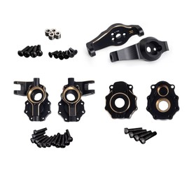 Levigo 6pcs Brass RC Upgrade Kit Counterweight Portal Drive Housing Kit for Traxxas TRX4 TRX6 1/10