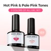 modelones Gel Nail Polish Set 2 PCS 15 ML Pink