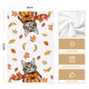 Artoid Mode Cat Leaves Hello Pumpkin Autumn Dish Towels 42x65