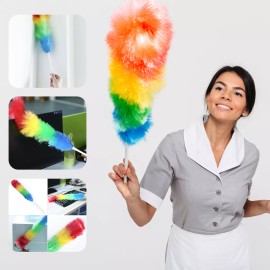 Plasticocina Plumero Sacudidor 65cm Atrapa Polvo Multicolor Practico