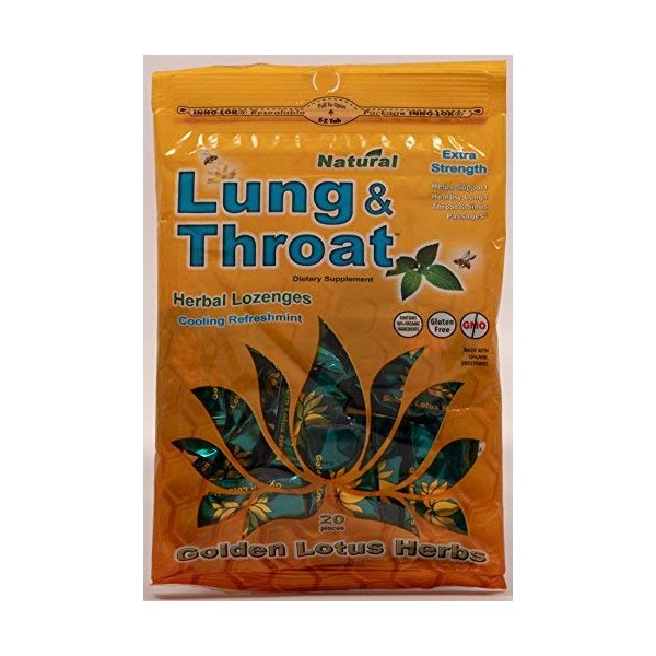 Golden Lotus Herbs Organic Lung & Throat Herbal Lozenges (3-Pack)