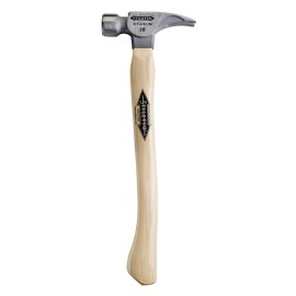 Stiletto TI16SC 16 Oz. Titanium Smooth Face Hammer, 18"Curved Hickory Handle