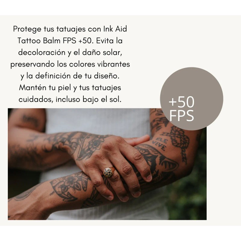 Balsamo Para Tatuajes +50 Fps - Hidrata Y Protege Del