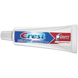 Crest Cavity Pasta de dientes regular, tamaño de viaje, 0.85 onzas (paquete de 24)