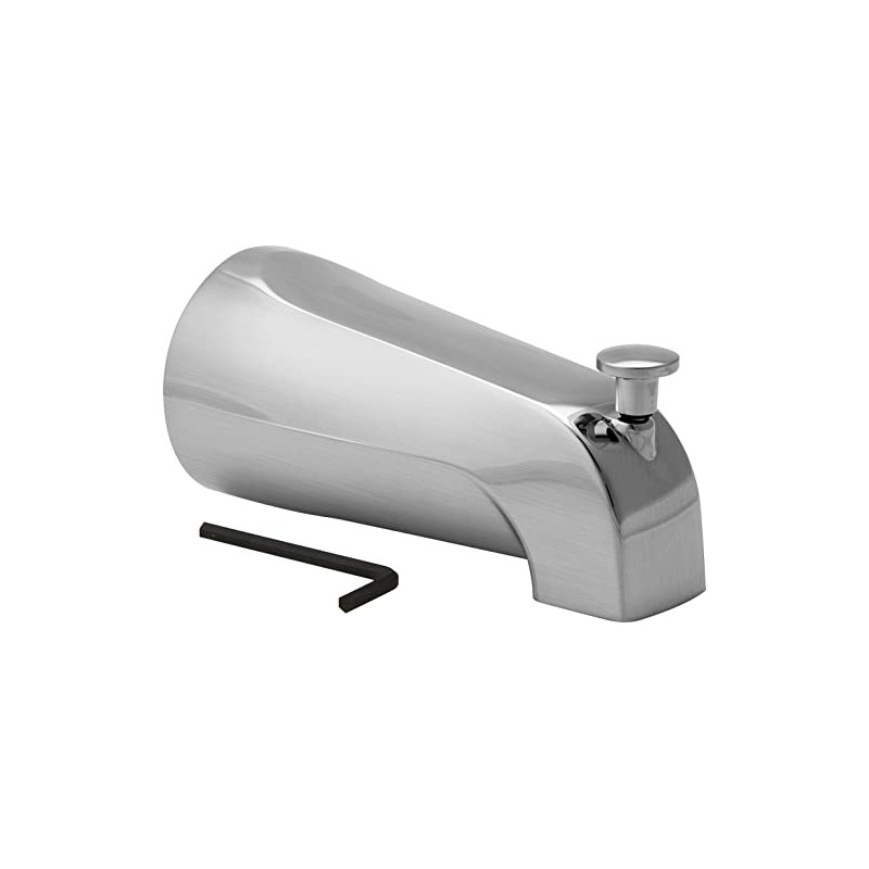 Master Plumber 197CBN Diverter Tub Spout in Brushed Nickel, 1/2-in