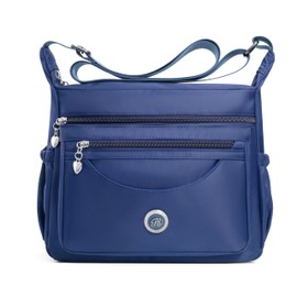 Fabuxry Crossbody Bags for Women Shoulder Handbag Multiple Pockets Travel Bag Ladies Purse(Blue)