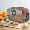 JEOCODY Bright Blossoms Toaster Covers 2 Slice Wide Slot Dustproof
