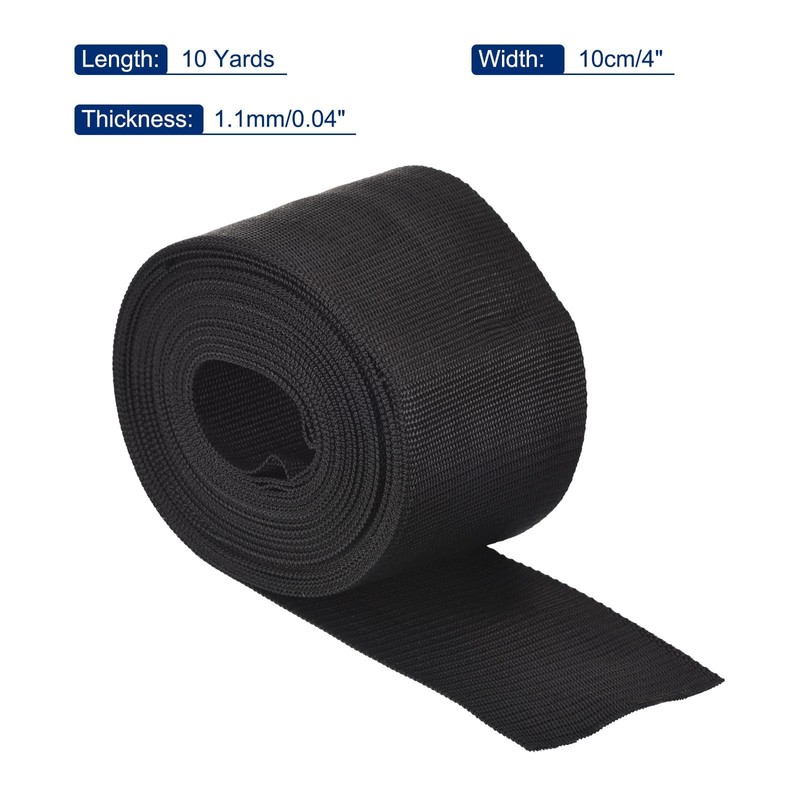 Boxonly 10cm Lightweight Polypropylene Webbing Strap 4" 10 Yard Backpack