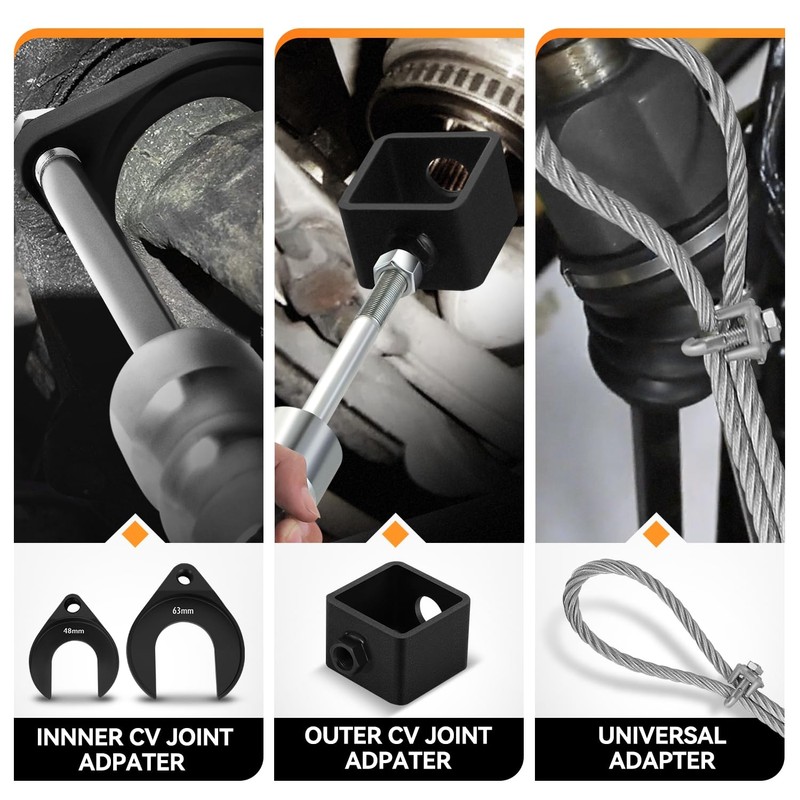 Auto Dynasty CV Axle Puller Tool Set Front Wheel Drive