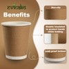 EVINAKO Rippled Disposable Coffee Cups [120 Pack, 8 oz] –