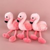 Ruzucoda Pink Flamingo Plush Keychain Stuffed Animal Key Ring Decorative