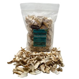 Crater Lake Specialty Foods Dried Matsutake Mushrooms – Wild-Crafted Edible Mushrooms, Available in (1, 2, 4, 8) oz & 1 lb Packs – Perfect for Rice Dishes, Fish, Chicken & More (8 Oz)