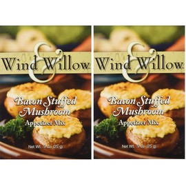 Wind & Willow "International Influence" Savory Cheeseball and Dip Mix (2-Pack) (Bacon Stuffed Mushroom)
