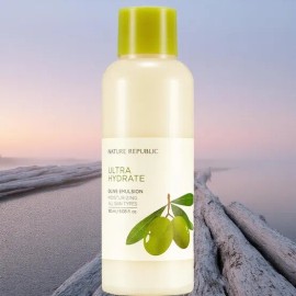 Nature Republic Lotion Really Moist Olive Emulsion 180ml x 1 / 네이처리퍼블릭 로션 진짜진짜 촉촉한 올리브 에멀전 180ml 1개