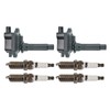 TRQ Ignition Kit Ignition Coil Spark Plugs Compatible with 2001-2002