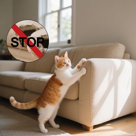 Scratch Protection Sofa Cat Scratch Protection Cat Tape 100% Transparent Clear Cat Scratch Deterrent Tape, Furniture Protector for Couch, Carpet, Doors, Pet & Kid Safe