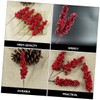 Gadpiparty 24pcs Artificial Berry Stems for Christmas Tree Decor Simulated
