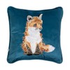 Wrendale Designs by Hannah Dale 'Stay Clever' Fox Embroidered Cushion