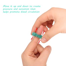 Pack of 40 Finger Massage Rings, 8 Colours, Spiky Sensory Finger Rings, Anti-Stress Acupressure Rings, Quiet Stress Reducer and Massager for Teenagers and Adults