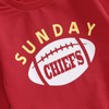 GINEVSAL Baby Boy Football Outfit Long Sleeve Sunday Football/Chiefs Round