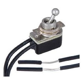 B&P Lamp® On-Off Nickel Toggle Switch