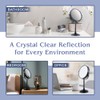 MIRRORVANA 20X Magnified Makeup Mirror with Stand - Double Sided