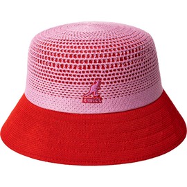 Kangol Double Mesh Lahinch - Peony Pink/Scarlet/M Bucket Hat