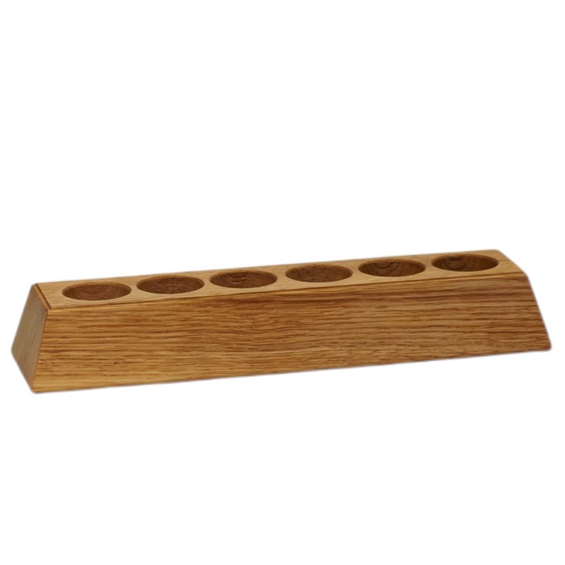 gouveo Rustic Oak Spice Rack with 6 Jars, 100 ml