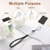 sourcing map 2 Pcs Smooth Leather Wristlet Strap, Prevent Drop