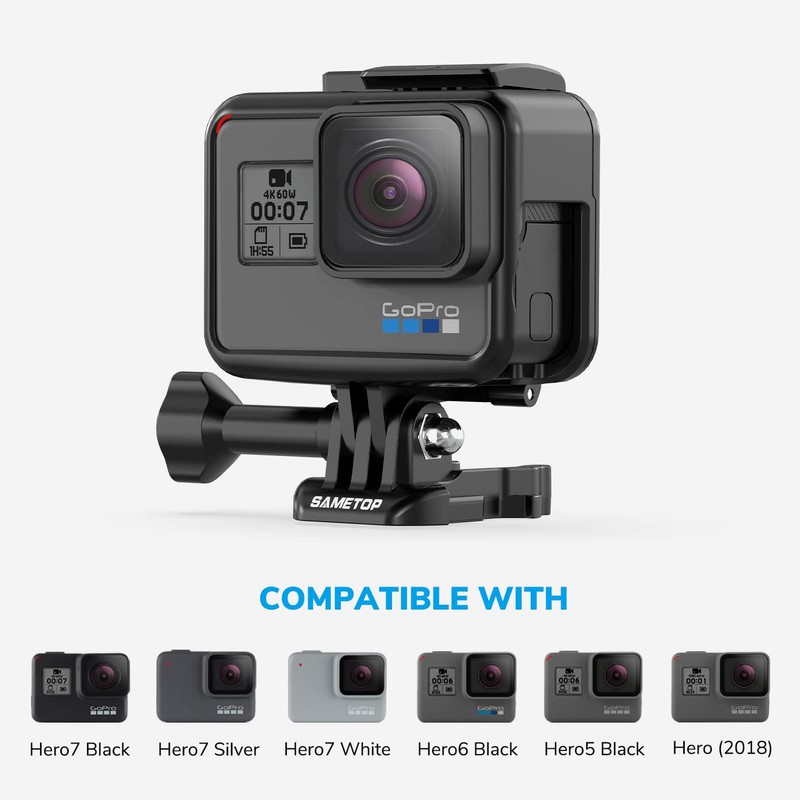 Sametop Frame Mount Case Housing Compatible with GoPro Hero 7,