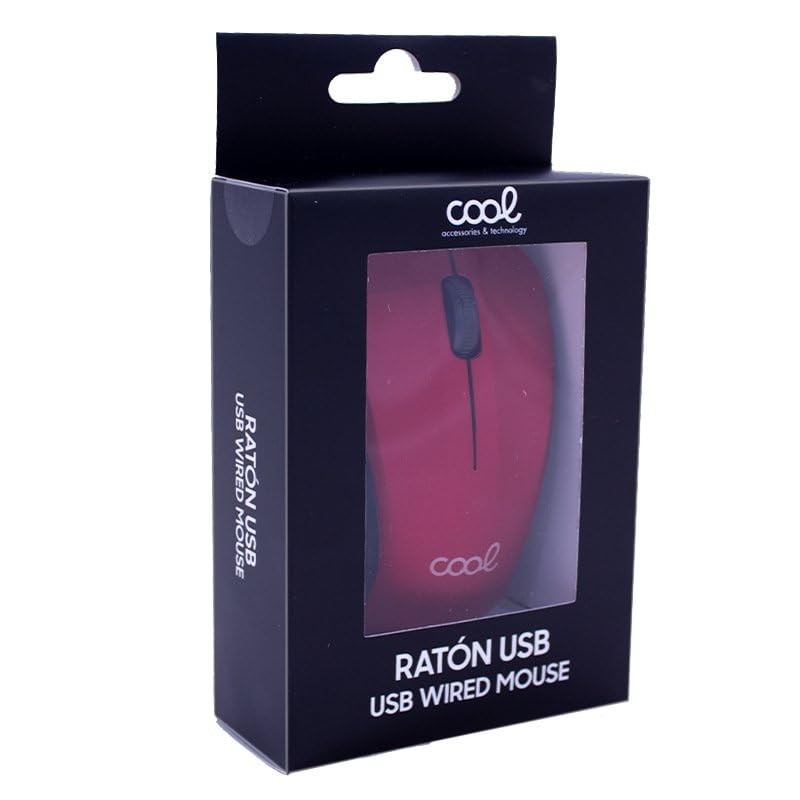 Cool USB-Maus, kabelgebunden, Rot