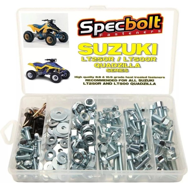 SPECBOLT 120pc Bolt Kit Suzuki LT250R LT500 ATV QUADZILLA 2