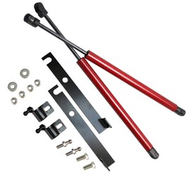 KUNSYOUKIM Lift Supports for Toyota Corolla E210 2018-2020 Front Bonnet Hood Modify Carbon Fiber Gas Charged Shock Dampers Spring Struts Bar (2 PCS) (Red Carbon Fiber)