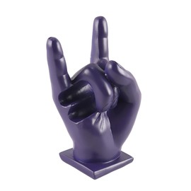 Sarini Lustiger Ständer Für Drumsticks Aus Harz, Aufbewahrung, Hand-Drumsticks-Halter, Rock-Hand-Display-Rack, Lustiges Geschenk Für Schlagzeuger, Lila