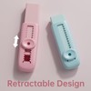 SAINT NIEVE 8-Piece Sliding Retractable Pencil Erasers - 4 Cute