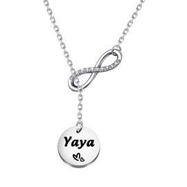 TGBJE Gigi Necklace Great Grandma Gift Birthday Gifts for Grandma Mother's Day Gifts (Yaya necklace)