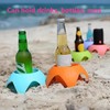 Beach Cup Holders,Set of 7 Sand Holders for Beverage,Phone, Sunglass,