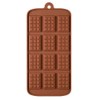 2 Pack 12-Cavity Silicone Mini Rectangle Thin Waffle Chocolate DIY