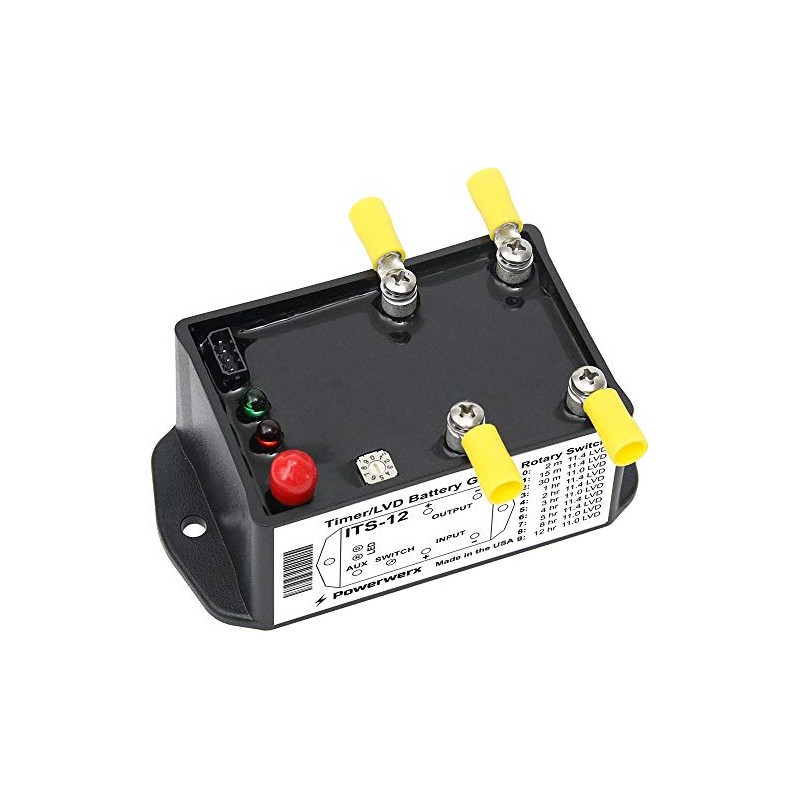 Powerwerx ITS-12 Automotive DC Timer with Low Voltage Disconnect Battery