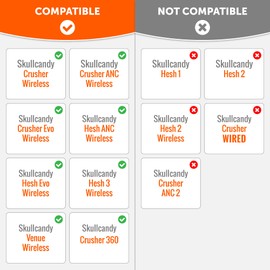 WC Wicked Cushions Extra Thick Earpads for Skullcandy Crusher/Evo/Hesh 3 Headphones & More | Improved Durability & Thickness for Improved Comfort and Noise Isolation | Purple Speed Racer