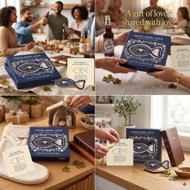 Ichthys Jesus Fish Bottle Opener & Fridge Magnet, Christian Gift (2 pcs)-a