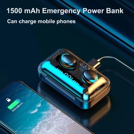 Original F9 TWS Earphones 9D HiFi Stereo Waterproof in Ear Headphone BT 5.0 LED Display Wireless Earbuds F9-5 F9-5C