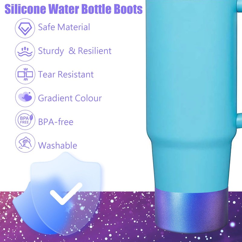 ZWIN Chameleon Gradient Matte Luster Silicone Boot,Silicone Boot Sleeve,Water Bottle
