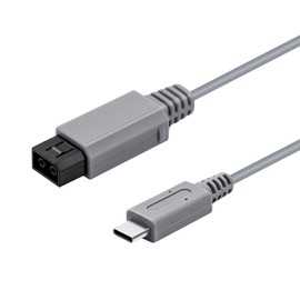 Mcbazel 2 Meters Type C Power Chager Cable Charging Cord for Wii Only - Gray (NOT for Wii U)