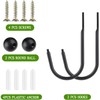 2 Pcs Curtain Holdbacks Curtain Tiebacks Hooks, U Shaped Metal