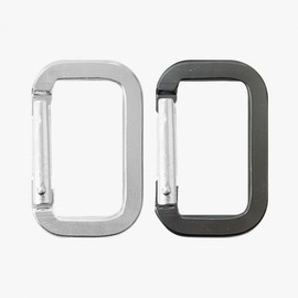 Carabiner Square Keyring Camping Hiking fishhook 7ea