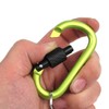 Aluminium Alloy Heavy Duty Clip Lock Carabiners, Multi-function Quick Clips,