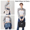 JIECH JIECH Canvas Tote Bag With Multi Pockets - Crossbody