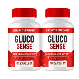 GlucoSense 2-Pack GlucoSense Capsules, Gluco Sense Blood Circulation Support - 120 Capsules